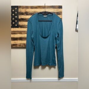 NWOT FP Intimately Scoop Neck Long Sleeve